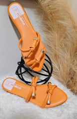 ORANGE TING FLIP FLOP SANDALS