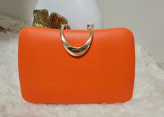 ORANGE & GOLD CLUTCH