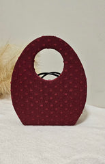OVAL DETAIL HANDBAG