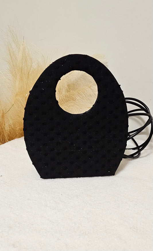 OVAL DETAIL HANDBAG
