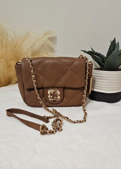 CC ME BIG FLAP PURSE - BROWN