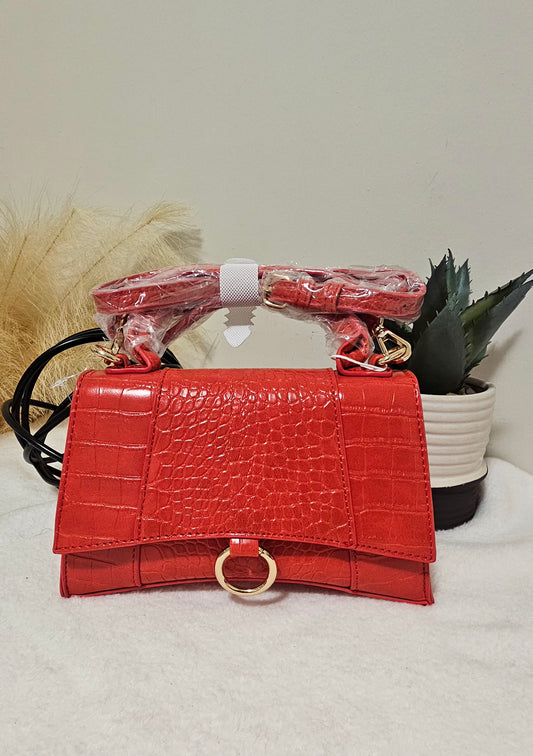 BALENCI PYTHON PURSE - ORANGE