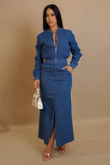 COOLEST SKIRT SET- DENIM