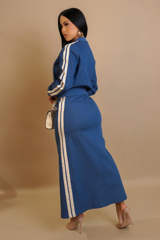 COOLEST SKIRT SET- DENIM