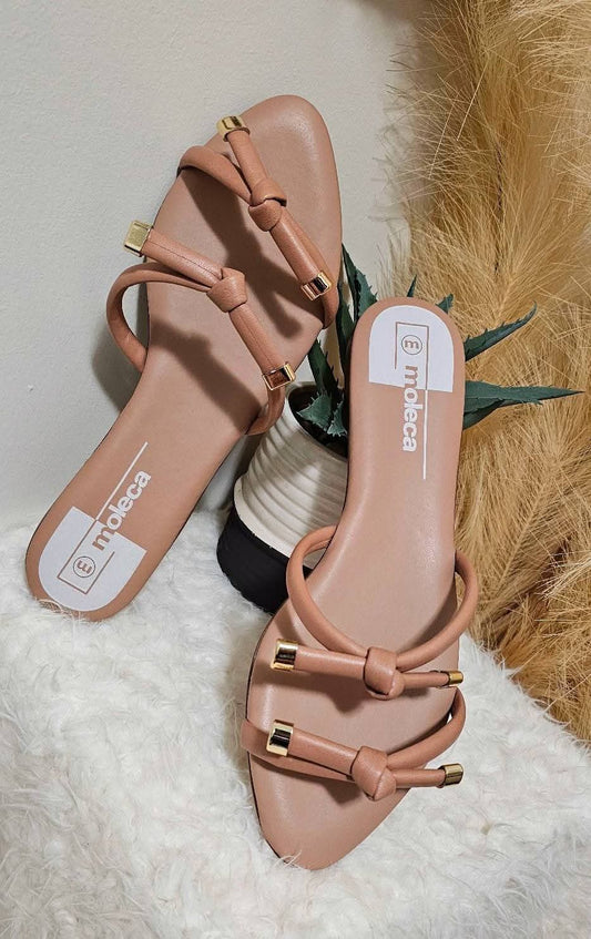 BEIGE TING FLIP FLOP SANDALS