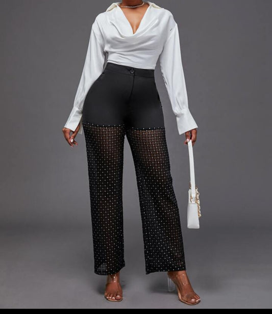 NAYOU RHINSTONE PANTS